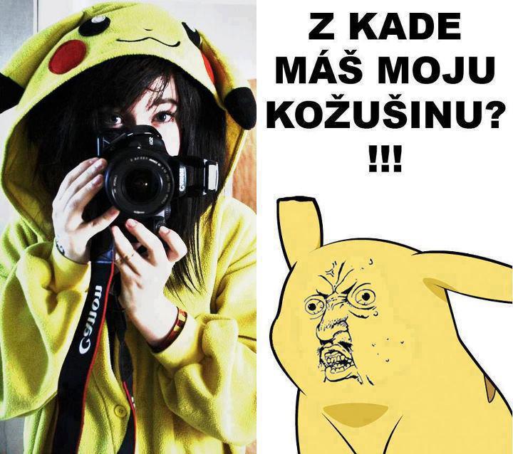 rozzlobenej pikachu